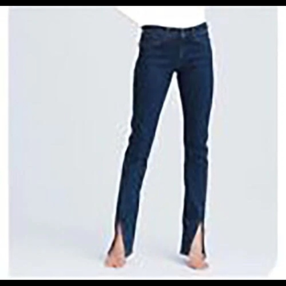 Rag and Bone midrise flared dark blue jeans